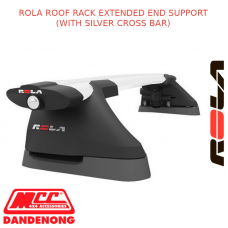 ROLA ROOF RACK SET FITS HOLDEN COLORADO - 2D SPACE CAB SILVER (EXTENDED)